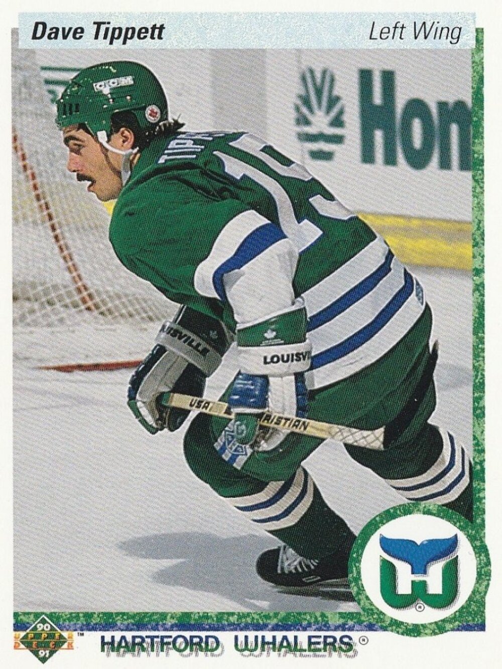 Dave Tippett - 1990/1991 Upper Deck Hockey Card